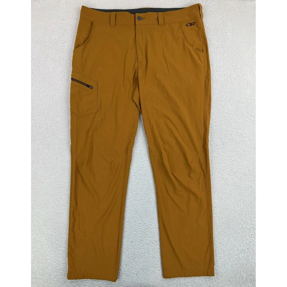 Outdoor Research Pants Mens 38x32 Orange Ferrosi Softshell Hiking Climbing